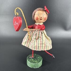 Lori Mitchell 'Old Fashioned Love' Valentine Figurine 6.5" Reading Folk Art